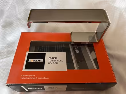 Photo of free Chrome toilet roll holder - brand new in box (King's College Playing Fields HA4) #1