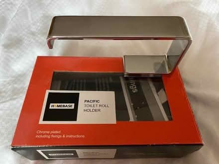Photo of free Chrome toilet roll holder - brand new in box (King's College Playing Fields HA4) #1