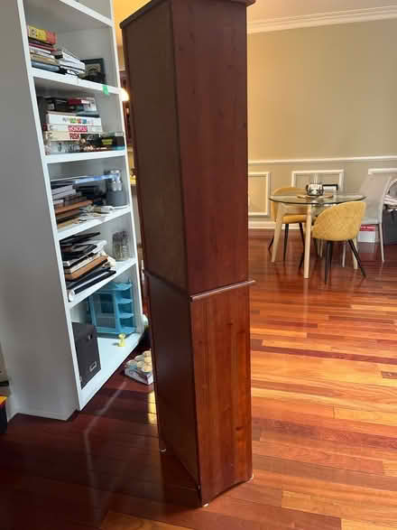 Photo of free Narrow book shelf w door (Cambridgeport) #3