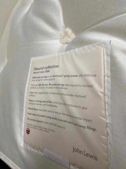 Photo of free JLewis mattress excellent condition (Gipsy hill) #3