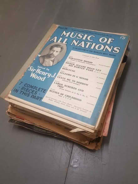 Photo of free Old piano sheet music (Aggborough DY10) #3
