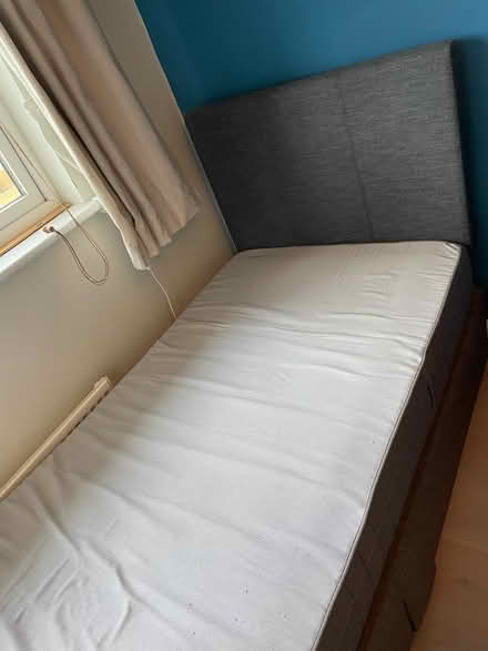 Photo of free Single bed, headboard and mattress (Malahide) #2