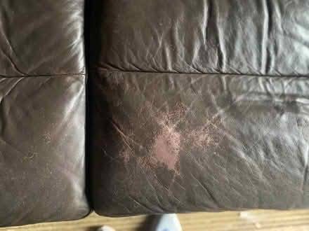 Photo of free Brown 3 seater leather sofa (Arnold NG5) #3