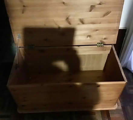 Photo of free Pine blanket/toy box (langdon hills) #2