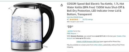 Photo of free Cosori Tea Kettle (Van Ness Metro) #1