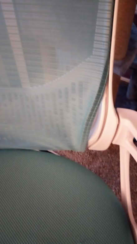 Photo of free Teal blue and white office chair (Western Lake Worth) #3