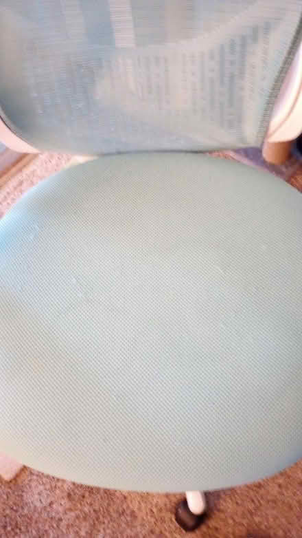 Photo of free Teal blue and white office chair (Western Lake Worth) #2