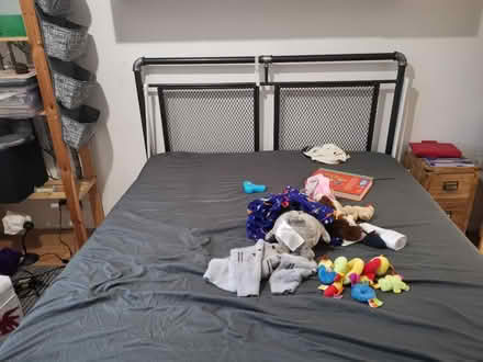 Photo of free Metal king size bed frame (S6, Hillsborough) #2