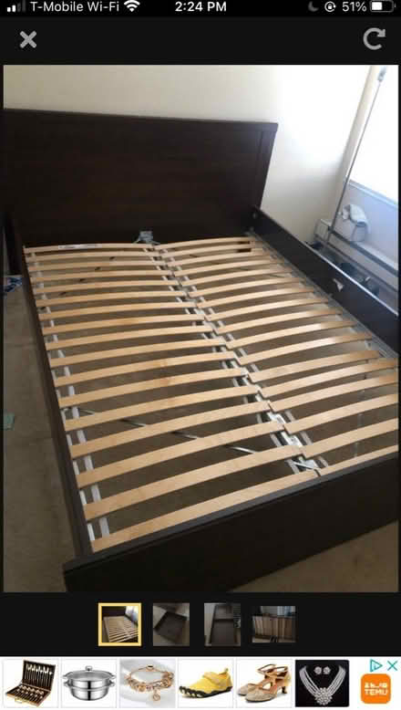 Photo of free IKEA Queen bed frame (Santa Clara 95051) #1