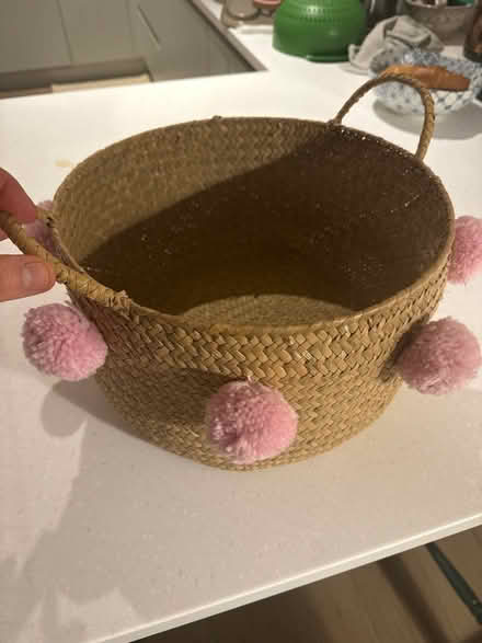 Photo of free Small wicker basket -pick up today (Hampton Hill TW12) #1