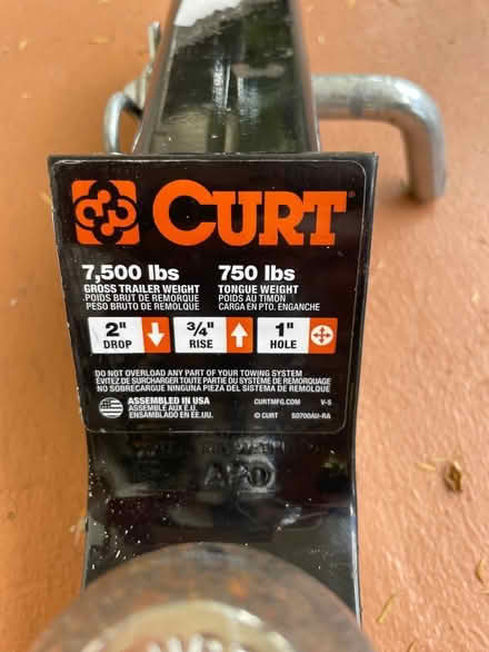Photo of free 2” trailer hitch (Old Northeast neighborhood) #1