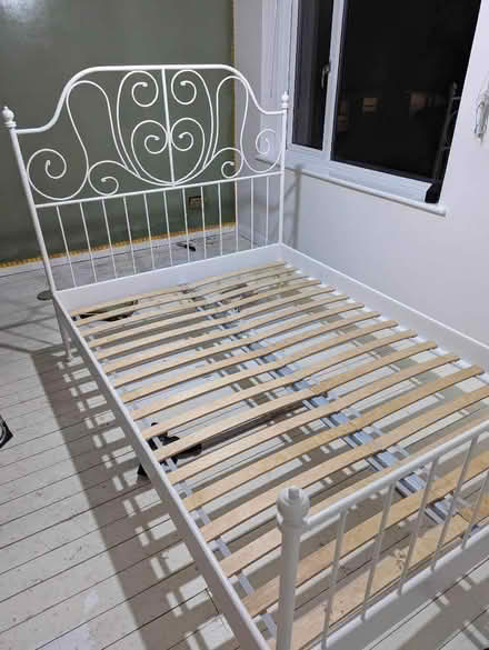 Photo of free IKEA double bed frame (Oakwood LS8) #2