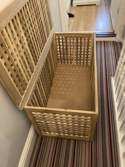 Photo of free Wooden storage/linen basket (W14) #2