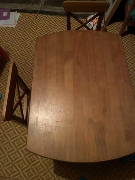 Photo of free Wooden children’s table and chairs (Weston) #3