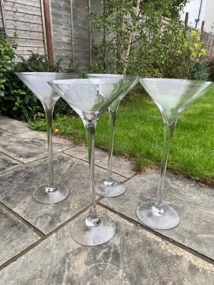 Photo of free Large glass martini vases x 4 (Pokesdown BH6) #2