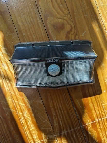 Photo of free motion sensor solar security light (Elkton Heights neighborhood) #1