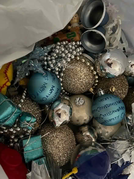 Photo of free Xmas tree and decs (Eltham SE9) #1