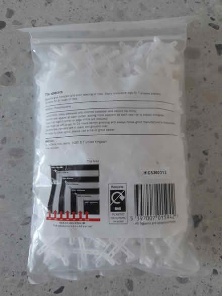 Photo of free Tile Spacers (DY10 Horsefair Kidderminster) #1