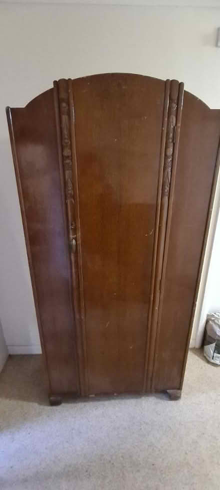 Photo of free Wooden wardrobe to go by 2pm (Walthamstow Wood Street) #1
