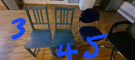 Photo of free 6 chairs available. Must go tonight (Walthamstow Wood Street) #1