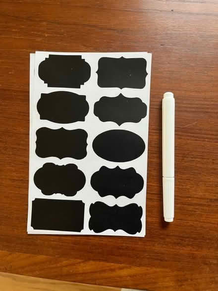 Photo of free Labels for jars with pen (Woodside Plaza) #1