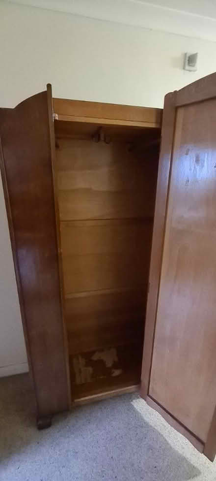 Photo of free Wooden wardrobe to go by 2pm (Walthamstow Wood Street) #2
