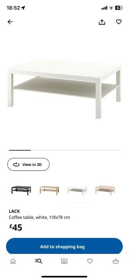 Photo of free Large Ikea Lack Coffee Table (South Croydon) #2