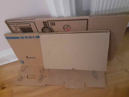 Photo of free Two moving boxes, one large one medium (Hornsey N8) #1