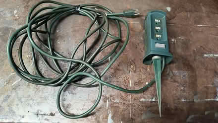 Photo of free Triple outdoor outlet on 20' cord (Westmont) #1