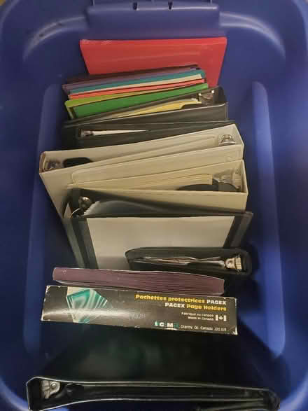 Photo of free Binders and Paper supplies (Sheppard Ave E/Victoria Park) #1