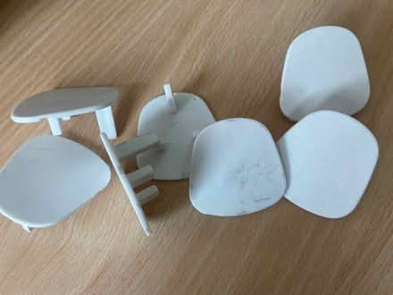 Photo of free 7x white plastic plug covers (Whitehill SG4) #2