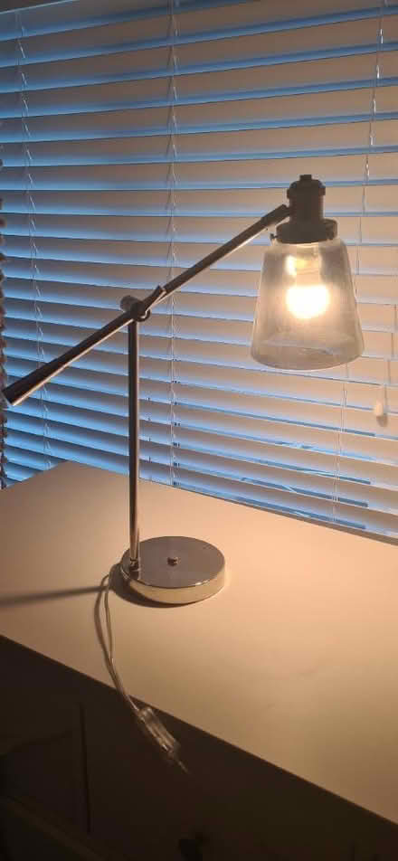 Photo of free Silver and glass lamp (L4) #2