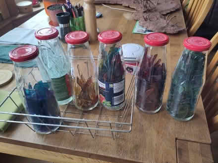 Photo of free Coloured glass shards for craft (G42) #1