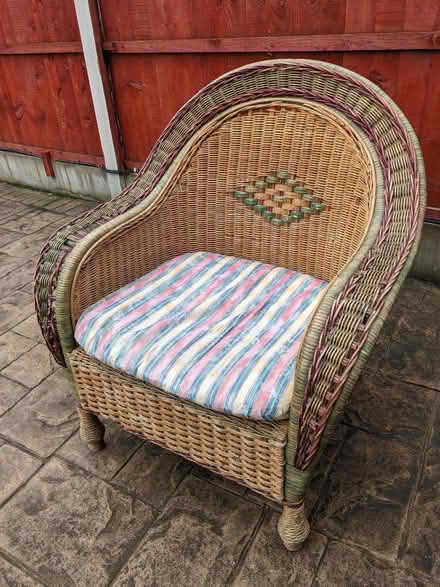 Photo of free Wicker Armchair (Bramcote Hills NG9) #2