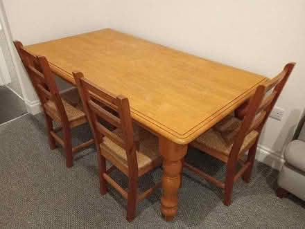 Photo of free Table and four chairs (Great Malvern WR14) #1