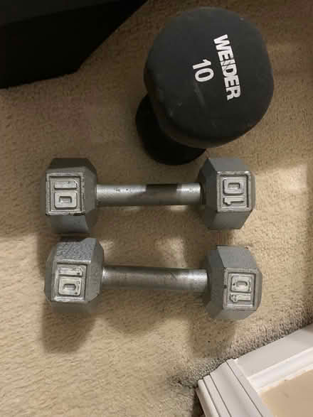 Photo of free 10-lb hand weights (Manassas/Wellington area) #1