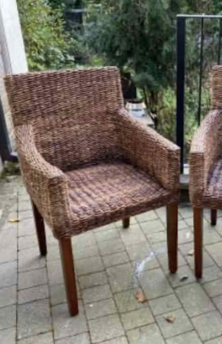 Photo of free Wicker dining chairs (Horsforth) #1