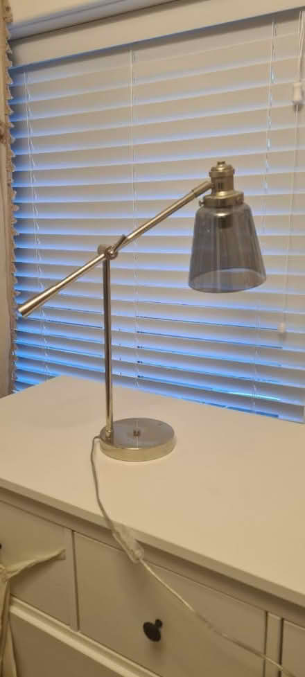 Photo of free Silver and glass lamp (L4) #1