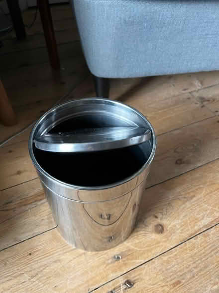 Photo of free Small Chrome swivel top bin (Marple SK6) #2