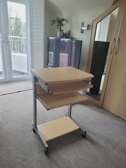 Photo of free Computer desk with pull out shelf (Limerick city) #1