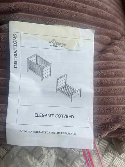 Photo of free Cot/bed baby elegance (Lucan) #1