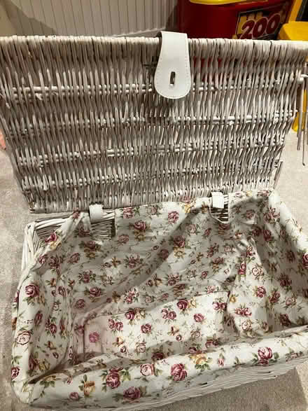 Photo of free White wicker basket (Westbury BA13) #2