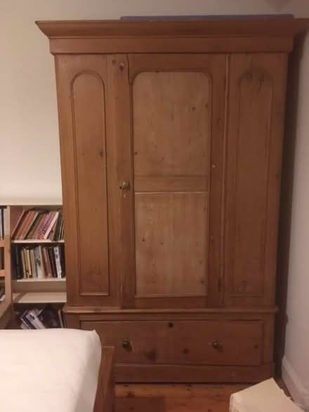 Photo of free Victorian Pine Wardrobe large (Malltraeth, Anglesey, LL62) #1