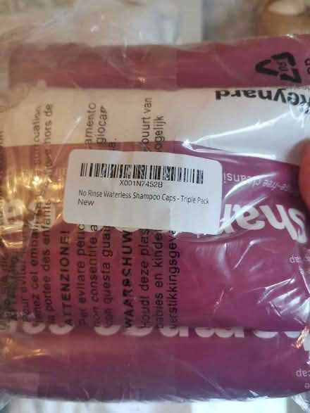 Photo of free Rinse free shampoo caps (Coley Ave Area RG1) #1
