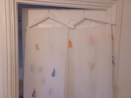 Photo of free Pair of Voile butterfly curtains (Leigh on Mendip, BA3) #2