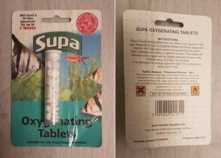 Photo of free Aquarium Oxygenating Tablets-25 (South Ruislip, HA4) #1