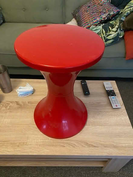 Photo of free Red tam tam stool (Hastings TN34) #1