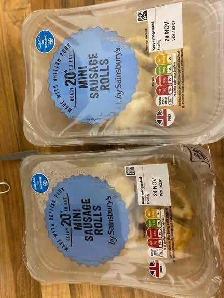 Photo of free Two unopened packs of mini sausage rolls (East Challow OX12) #1