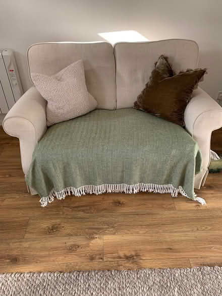Photo of free Small cream sofa (Hambledon) #1
