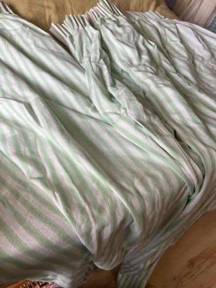 Photo of free Mint stripe fabric (Newney green CM1) #2